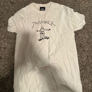 Thrasher White Graphic T-Shirt for Men
